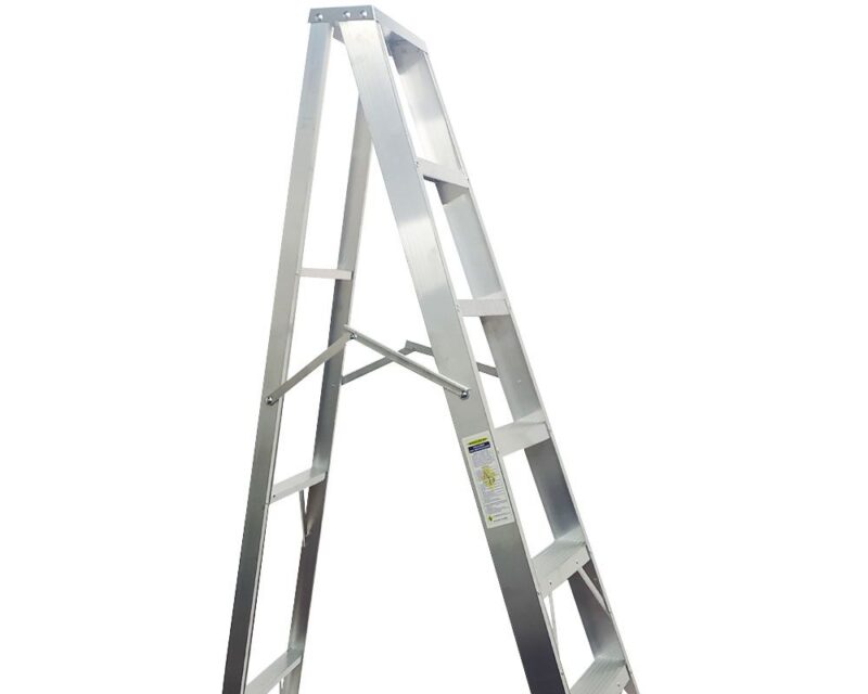 02 36350 Escalera tipo tijera 7 pasos Aluminio sencilla