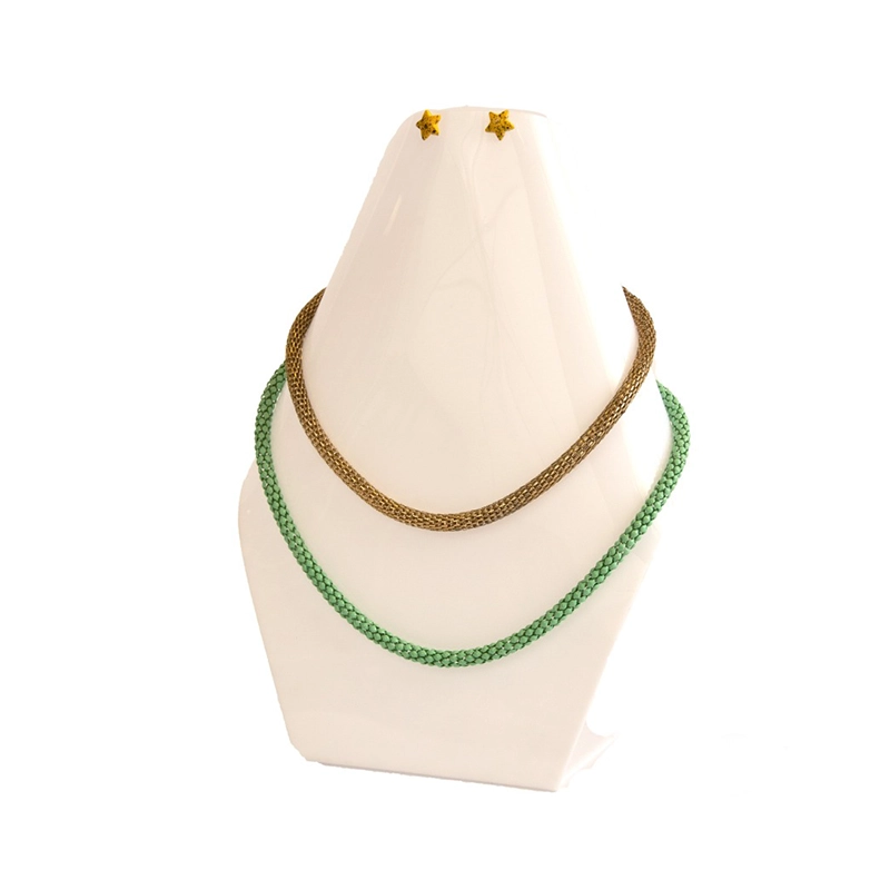 Exhibidor de collares grande blanco