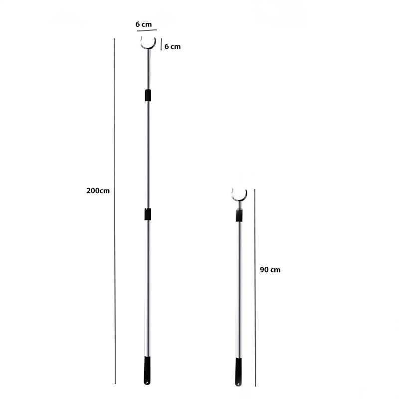 ALCANZA OBJETOS 2 MT NEGRO IMP REF 169
