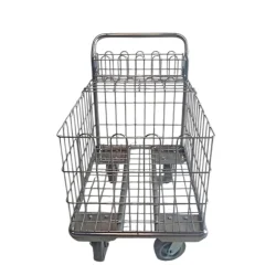 carro sacapaquetes con canasta