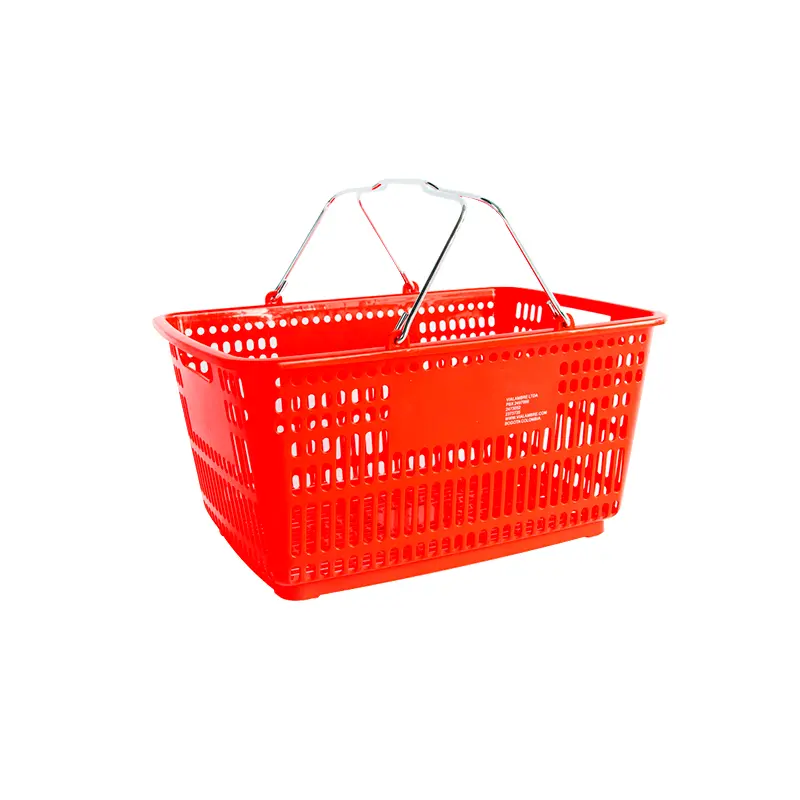 Canastas de Mano para Supermercado Ref. 13865 Color. Rojo